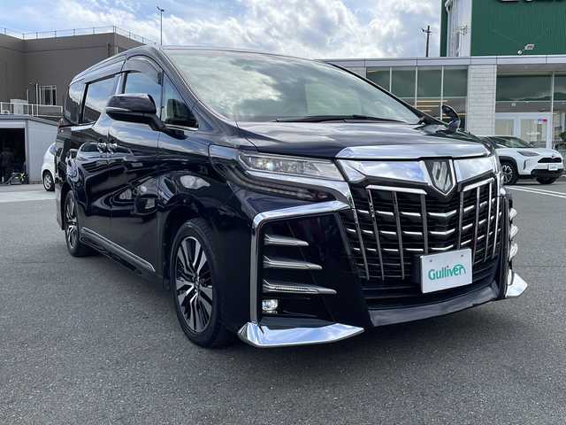 トヨタ アルファード S Cパッケージ 山梨県 2019(令1)年 4.7万km スパークリングブラックパールクリスタルシャイン 社外メモリナビ　/バック／サイドカメラ　/純正ビルトインＥＴＣ　/Ｂｌｕｅｔｏｏｔｈ／ＣＤ　/後席フリップダウン　/３列シート　/電動リアゲート　/前席シートヒーター/ベンチレーション　/両側パワースライドドア　