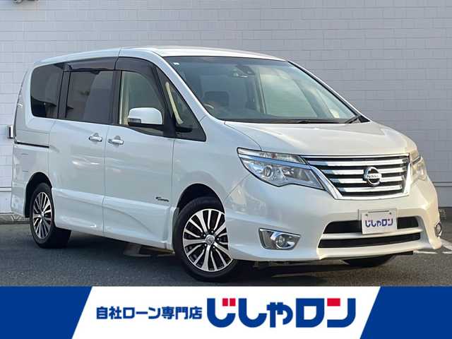 日産 セレナ HWS S HV Vセレ +Sefty 熊本県 2015(平27)年 7.1万km ブリリアントホワイトパール (株)IDOMが運営する【じしゃロン熊本店】の自社ローン対象車両になります。こちらは現金ご利用時の価格です。自社ローンご希望の方は別途その旨お申付け下さい。/純正ナビ（ＣＤ　ＤＶＤ　ＳＤ　フルセグＴＶ）　/バックカメラ　/ＥＴＣ　/両側パワースライドドア　/クルーズコントロール　/レーンキープアシスト　/エマージェンシーブレーキ　/Ｗエアバッグ　/プッシュスタート