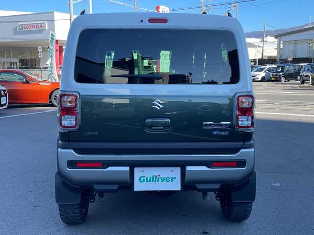 スズキ ハスラー Jスタイル ターボ 長野県 2021(令3)年 2.4万km クールカーキパールメタリック/ホワイト2トーンルーフ 禁煙車/４ＷＤ/ターボ/９インチ純正ナビ/Bluetooth Audio/フルセグテレビ/全方位カメラ/バックカメラ/ルーフレール/ビルトインＥＴＣ/追従クルーズコントロール/前席シートヒーター/ロッドホルダー/セーフティーサポート/・デュアルセンサーブレーキサポート/・誤発進抑制機能/・車線逸脱警報機能/・ふらつき警報機能/・先行車発進お知らせ機能/・標識認識機能/・ハイビームアシスト/革巻きステアリング/ステアリングスイッチ/ＬＥＤヘッドライト/フォグランプ/オートライト/オートマチックハイビーム/スマートキー/プッシュスタート/電動格納ミラー/社外１５インチＡＷ/純正フロアマット