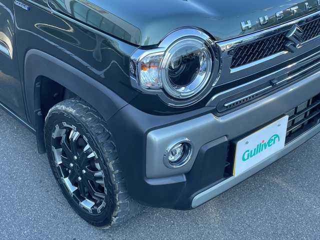 スズキ ハスラー Jスタイル ターボ 長野県 2021(令3)年 2.4万km クールカーキパールメタリック/ホワイト2トーンルーフ 禁煙車/４ＷＤ/ターボ/９インチ純正ナビ/Bluetooth Audio/フルセグテレビ/全方位カメラ/バックカメラ/ルーフレール/ビルトインＥＴＣ/追従クルーズコントロール/前席シートヒーター/ロッドホルダー/セーフティーサポート/・デュアルセンサーブレーキサポート/・誤発進抑制機能/・車線逸脱警報機能/・ふらつき警報機能/・先行車発進お知らせ機能/・標識認識機能/・ハイビームアシスト/革巻きステアリング/ステアリングスイッチ/ＬＥＤヘッドライト/フォグランプ/オートライト/オートマチックハイビーム/スマートキー/プッシュスタート/電動格納ミラー/社外１５インチＡＷ/純正フロアマット