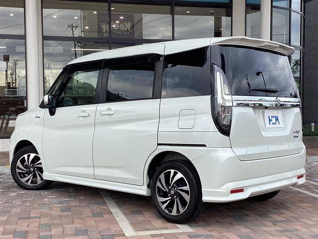 スズキ ソリオ バンディット HV MV 三重県 2021(令3)年 2.3万km ピュアホワイトP 衝突軽減/レーダークルーズコントロール/純正8インチナビ/フルセグ/DVD再生/両側電動スライドドア/ヘッドアップディスプレイ/LEDヘッドライト/LEDフォグライト/前後ドライブレコーダー/スマートキー/プッシュスタート/ETC