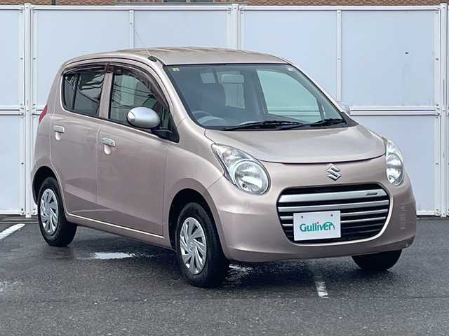 スズキ アルト エコ S 道央・札幌 2014(平26)年 4万km シャンパンピンクPM 4WD/純正CDオーディオ/スマートキー/プッシュスタート/純正フロアマット/ドアバイザー