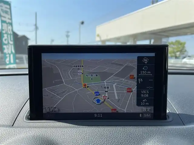 アウディ Ａ３ スポーツバック 1．4 TFSI 三重県 2016(平28)年 10.5万km ミトスブラックメタリック 登録時104380Km/ワンオーナー　/ナビ　/（AM・FM・TV・Bluetooth）/バッグカメラ　/クルコン追従なし/スペアキー　/パドルシフト　/ドラレコ　/ＭＴモード付　/アイドリングストップ　/クリアランスソナー　/コーナーセンサー　/ＬＥＤオートライト　/電動格納ミラー　/保証書/取説