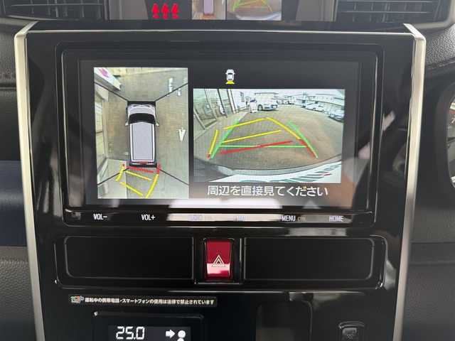 トヨタ タンク カスタムG－T 愛知県 2020(令2)年 1万km ブラックマイカメタリック /ワンオーナー//禁煙車//前後ドライブレコーダー//純正ディーラーオプションSDナビ//CD/DVD/AM/FM/BT/SD//バック/サイド/フロント/全周囲カメラ//パノラミックビューモニター//ビルトインETC//純正エンジンスターター//スマートアシスト//衝突警報機能//衝突回避支援ブレーキ機能//誤発進抑制制御機能//車線逸脱警報機能//先行車発進お知らせ機能//マルチインフォメーションディスプレイ//コーナーセンサー//横滑り防止装置//クルーズコントロール//スポーツスイッチ//アイドリングストップ//両側パワースライドドア//オートリトラクタブルウィンカーミラー//前席シートヒーター(D/N)//オートハイビーム//LEDイルミネーションランプ//ステアリングスイッチ//プッシュスタート//フォグランプ//リモートスタート//純正フロアマット//純正ドアバイザー//取扱説明書//ナビ取扱説明書//保証書//記録簿(R3.R5)