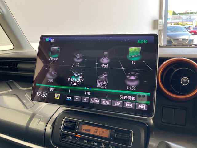 スズキ スペーシア ギア HYBRID XZターボ 愛知県 2021(令3)年 7.6万km クールカーキパールメタリック/ガンメタリック2トーン レーダークルーズコントロール/9型ナビ/フルセグTV/両側電動スライドドア/前席シートヒーター/衝突軽減ブレーキ/純正14インチAW/パドルシフト/ルーフレール/ETC/スマートキー/プッシュスタート