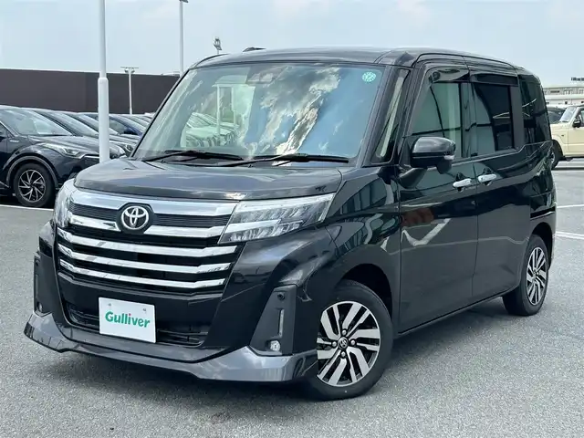 トヨタ ルーミー カスタムG 奈良県 2021(令3)年 4.8万km ブラックマイカメタリック フルセグナビ（ＫＸＭＧ７０６ＢＴＷ）　/Ｂｌｕｅｔｏｏｔｈ　/ＣＤ／ＤＶＤ　/レーダークルーズコントロール　/電動パーキングブレーキ　/ブレーキホールド　/両側パワースライドドア　/バックカメラ　/ＬＥＤヘッドライト/コーナーセンサー/レーンキープアシスト