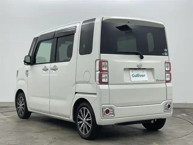 ダイハツ ウェイク G ターボ SA Ⅱ 岡山県 2017(平29)年 5.5万km パールホワイトⅢ 純正8インチSDナビ NSZP-X67D/地デジ/BT/CD/DVD/HDMI/バックカメラ /両側パワースライドドア /スマートアシスト2/LEDヘッドライト/フォグランプ/ETC/ステアリングスイッチ/純正14インチアルミホイール/オートライト /サイドエアバック/純正フロアマット/リアサンシェード/ISOFIX/新車保証書