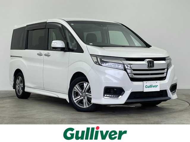 ホンダ ステップワゴン スパーダ eHEV G EXホンダS 群馬県 2021(令3)年 8.4万km パール フリップダウンモニター　純正９インチナビ　マルチビューモニター　アダプティブクルーズコントロール　両側パワースライドドア　ＬＥＤ　シートヒーター　純正１６インチＡＷ　ステアリングリモコン　禁煙車