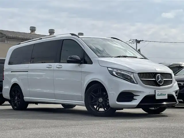メルセデス・ベンツ Ｍ・ベンツ Ｖ２２０ d AVG EXTロング ブラックスイート 福岡県 2023(令5)年 3.6万km パール 純正HDDナビ（フルセグTV/BT）全方位カメラ両側パワスラ後席モニタークルコンブルメスターコーナーセンサーBSMシートヒーターエアシートパワーシートデジタルインナーミラーETCドラレコ電動リアゲートマッサージ純正19インチアルミホイール純正LEDヘッドライト純正フロアマット