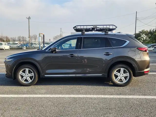 マツダ ＣＸ－８ XD プロアクティブ 秋田県 2021(令3)年 9.9万km チタニウムフラッシュマイカ 4WD/MOP10.25型ナビ/フルセグTV/アルパイン後席用フリップダウンモニター/ハンズフリーパワーバックドア/360度ビューモニター/ETC/レーダークルーズコントロール/前後パーキングセンサー/衝突被害軽減ブレーキ/車線逸脱防止支援システム/交通標識認識システム/ブラインドスポットモニタリング/ヘッドアップディスプレイ/アダプティブLEDヘッドランプ/デュアルオートエアコン/革巻きステアリング/前席/2列目シートヒーター/前席パワーシート/運転席シートメモリー/2列目キャプテンシート/社外17インチAWスタッドレス/純正AW積込み/スマートキー/プッシュエンジンスタート/禁煙車