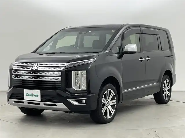 三菱 デリカＤ：５ P 群馬県 2023(令5)年 1.8万km アメジストブラック 純正10.1インチナビ（Bluetooth/SD/フルセグ/DVD/CD）　マルチアラウンドモニター　ステアリングスイッチ　ETC　ドライブレコーダー　e-Assist（衝突被害軽減ブレーキシステム/車線逸脱警報システム/レーダークルーズコントロールシステム/オートマチックハイビーム/誤発進抑制機/後側方車両検知警報システム/後退時交差車両検知警報システム）　エレクトリックパワーテールゲート　パワーシート　シートヒーター　ステアリングヒーター　パドルシフト　プッシュスタート　スマートキー