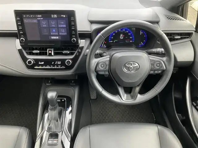 トヨタ カローラツーリング ハイブリッド ダブルバイビー 滋賀県 2020(令2)年 3.7万km スパークリングブラックパールクリスタルシャイン ワンオーナー/純正8インチディスプレイオーディオ/・Bluetooth・バックモニター/トヨタセーフティーセンス/・プリクラッシュセーフティー・レーントレーシングアシスト/・レーダークルーズコントロール・ロードアシストサイン/・オートマチックハイビーム/ハーフレザーシート/LEDヘッドライト/デイライト/オプティロンメーター7インチカラーマルチインフォメーションディスプレイ/シートヒーター/ステアリングヒーター/革巻きステアリング/オートライト/取説・保証書・スペアキー/