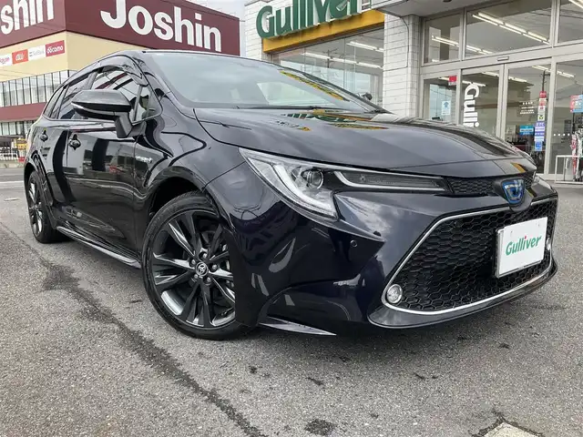 トヨタ カローラツーリング ハイブリッド ダブルバイビー 滋賀県 2020(令2)年 3.7万km スパークリングブラックパールクリスタルシャイン ワンオーナー/純正8インチディスプレイオーディオ/・Bluetooth・バックモニター/トヨタセーフティーセンス/・プリクラッシュセーフティー・レーントレーシングアシスト/・レーダークルーズコントロール・ロードアシストサイン/・オートマチックハイビーム/ハーフレザーシート/LEDヘッドライト/デイライト/オプティロンメーター7インチカラーマルチインフォメーションディスプレイ/シートヒーター/ステアリングヒーター/革巻きステアリング/オートライト/取説・保証書・スペアキー/