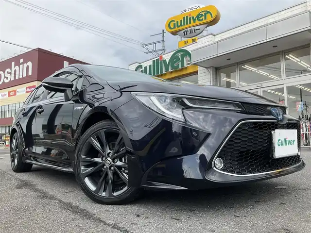 トヨタ カローラツーリング ハイブリッド ダブルバイビー 滋賀県 2020(令2)年 3.7万km スパークリングブラックパールクリスタルシャイン ワンオーナー/純正8インチディスプレイオーディオ/・Bluetooth・バックモニター/トヨタセーフティーセンス/・プリクラッシュセーフティー・レーントレーシングアシスト/・レーダークルーズコントロール・ロードアシストサイン/・オートマチックハイビーム/ハーフレザーシート/LEDヘッドライト/デイライト/オプティロンメーター7インチカラーマルチインフォメーションディスプレイ/シートヒーター/ステアリングヒーター/革巻きステアリング/オートライト/取説・保証書・スペアキー/