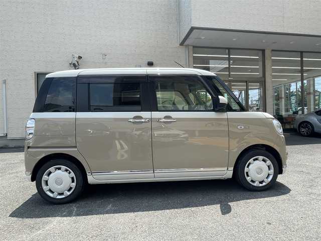 ダイハツ ムーヴ キャンバス G メイクアップ VS SAⅢ 静岡県 2021(令3)年 1.9万km パールホワイトⅢ/ナチュラルベージュマイカメタリック 2トーン ワンオーナー/純正8インチナビ/フルセグTV/DVD/CD/SD/MSV/BT/USB/全方位カメラ/両側パワースライドドア/運転席シートヒーター /ETC/前方ドライブレコーダー/TVキャンセラー/ステアリングスイッチ/衝突軽減ブレーキ/レーンキープアシスト/オートハイビーム/LEDヘッドライト/LEDフォグライト/スマートキー×2/保証書/取扱説明書/R6点検記録簿有