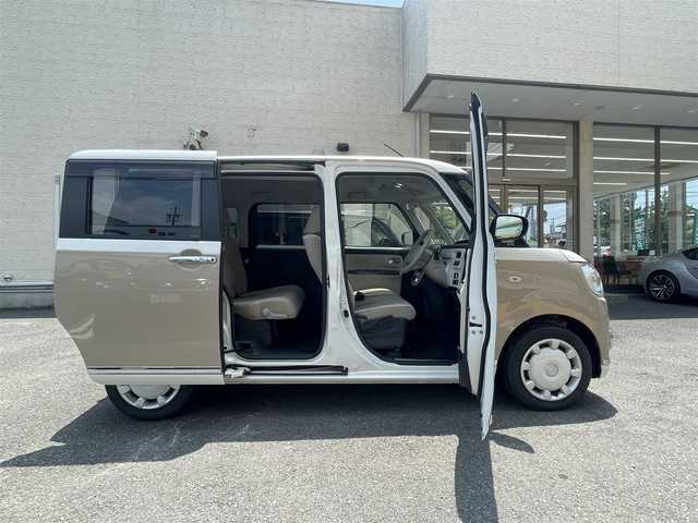 ダイハツ ムーヴ キャンバス G メイクアップ VS SAⅢ 静岡県 2021(令3)年 1.9万km パールホワイトⅢ/ナチュラルベージュマイカメタリック 2トーン ワンオーナー/純正8インチナビ/フルセグTV/DVD/CD/SD/MSV/BT/USB/全方位カメラ/両側パワースライドドア/運転席シートヒーター /ETC/前方ドライブレコーダー/TVキャンセラー/ステアリングスイッチ/衝突軽減ブレーキ/レーンキープアシスト/オートハイビーム/LEDヘッドライト/LEDフォグライト/スマートキー×2/保証書/取扱説明書/R6点検記録簿有