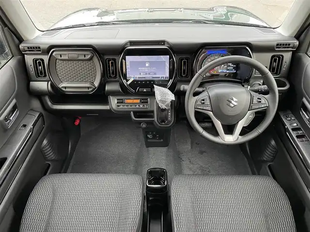スズキ ハスラー HYBRID X 東京都 2025(令7)年 0.1万km未満 クールカーキパールメタリック/ソフトベージュメタリック 届出済未使用車/純正ナビ/全方位モニター/デュアルカメラブレーキサポート/車線逸脱警報機能/パーキングソナー/シートヒーター/アダプティブクルーズコントロール/横滑り防止措置/アイドリングストップ