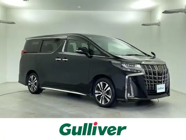トヨタ アルファード S タイプゴールド 福井県 2020(令2)年 4.5万km ブラック トヨタセーフティセンス/純正ディスプレイオーディオ/【AM/FM/Bluetooth/フルセグTV】/フリップダウンモニター/バックカメラ/ETC/オートライト/LEDヘッドライト/パワーバックドア/純正アルミホイール/ハーフレザーシート/ドライブレコーダー/レーダークルーズ/オートマチックハイビーム/両側パワースライドドア