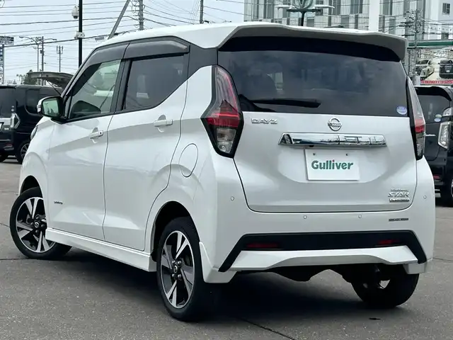 日産 デイズ HWS G ターボ プロパイロットED 道南・函館 2019(令1)年 0.7万km ホワイトパール ワンオーナー車/純正ナビ（MM319D-L）/フルセグＴＶ/衝突軽減ブレーキ/全周囲カメラ/ドライブレコーダー/アダクティブクルーズコントロール/コーナーセンサー/シートヒーター/オートライト/純正アルミホイール/オートブレーキホールド/新車時保証書・取扱説明書/スペアインテリキー有