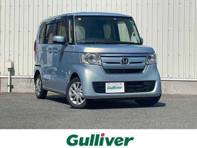 ホンダ Ｎ ＢＯＸ G 山形県 2018(平30)年 7.1万km モーニングミストブルーM 4WD/SDナビ/　　【CD　DVD　BT　フルセグ　USB　MSV】/バックカメラ/LEDライト/シートヒーター/ドライブレコーダー/電動格納ウィンカーミラー/ドアバイザー/フロアマット/プッシュスタート/スマートキー/ETC