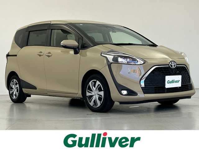 トヨタ シエンタ ファンベースG クエロ 愛知県 2021(令3)年 4.1万km ベージュ ワンオーナー/禁煙車/純正メモリナビ・フルセグTV/CD・DVD・Bluetooth再生/純正フリップダウンモニター/パノラマビューモニター/両側パワースライドドア/LEDヘッドライト/フォグランプ/クリアランスソナー/ハーフレザーシート/オートエアコン/プリクラッシュセーフティ