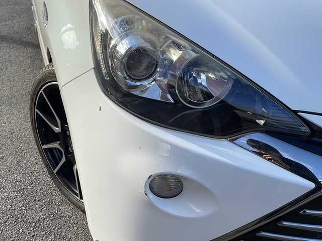 トヨタ アクア G G’s 宮崎県 2014(平26)年 9.2万km ライムホワイトパールクリスタルシャイン 純正ＳＤナビ(NSZT-W62G)/(BT/DTV/CD/DVD/AM/FM)/バックカメラ　/オートライト　/純正ＥＴＣ　/純正アルミホイール　/純正フロアマット　/電動格納ミラー　/ハーフレザーシート　/プッシュボタン　/スマートキー