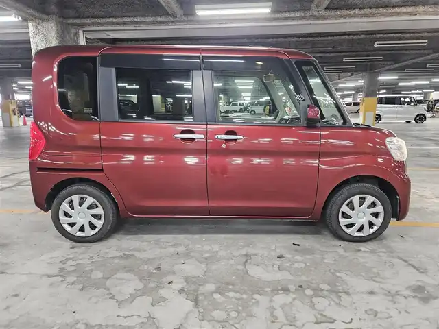 ダイハツ タント X SA Ⅲ 愛媛県 2017(平29)年 3.9万km 赤 〇社外ナビ（BL/TV/CD/DVD）/〇バックカメラ/〇片側パワースライドドア/〇スマートアシスト３/〇アイドリングストップ/〇ドライブレコーダー/〇シートヒーター/〇オートライト/〇オートエアコン/〇スマートキー/〇禁煙車