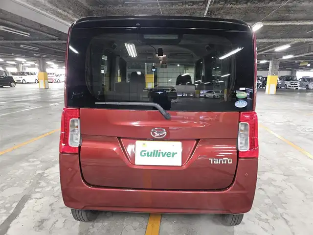 ダイハツ タント X SA Ⅲ 愛媛県 2017(平29)年 3.9万km 赤 〇社外ナビ（BL/TV/CD/DVD）/〇バックカメラ/〇片側パワースライドドア/〇スマートアシスト３/〇アイドリングストップ/〇ドライブレコーダー/〇シートヒーター/〇オートライト/〇オートエアコン/〇スマートキー/〇禁煙車