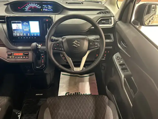 スズキ ソリオ バンディット HV MV 埼玉県 2021(令3)年 2.3万km グリッターバイオレットパール デュアルカメラブレーキサポート /純正9インチメモリナビ/　　CD/DVD/BTフルセグ /全方位モニター /両側パワースライドドア /レーダークルーズコントロール /シートヒーター /純正15インチアルミホイール/ヘッドアップディスプレイ/ステアリングスイッチ /純正ETC