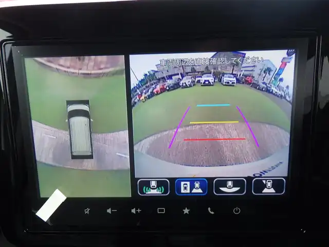 スズキ スペーシア カスタム HYBRID XS 千葉県 2025(令7)年 0.1万km未満 ピュアホワイトパール/ブラック2トーン カスタム HV XS　全方位モニター付きメモリ-ナビゲーション・スズキコネクト対応通信機装着車(195800円)/スズキセーフティサポート/レーダークルーズコントロール/アイドリングストップ/ヘッドアップディスプレイ/両側パワースライドドア/純正メモリーナビ/地デジTV/【Bluetooth接続】/360°ビュー・モニター/ステアリングヒーター/ステアリングスイッチ/革巻きステアリング/ハーフレザーシート/前席シートヒーター/LEDヘッドライト/フォグライト/ウインカーミラー/コーナーセンサー/純正15インチアルミホイル/携帯リモコン