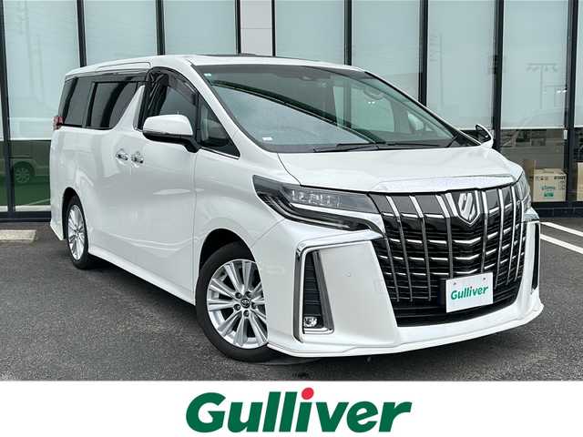 トヨタ アルファード S 岐阜県 2018(平30)年 2.7万km ホワイトパールクリスタルシャイン 社外１０型ナビ　/ドライブレコーダー　/バックカメラ　/ビルトインＥＴＣ　/後席モニター　/サンルーフ　/クルーズコントロール　/盗難防止装置　/横滑り防止装置　/前後コーナーセンサー　/ＬＥＤヘッドライト　/オートハイビーム/オートライト/プッシュスタート/スマートキー/純正18インチアルミホイール/フロアマット