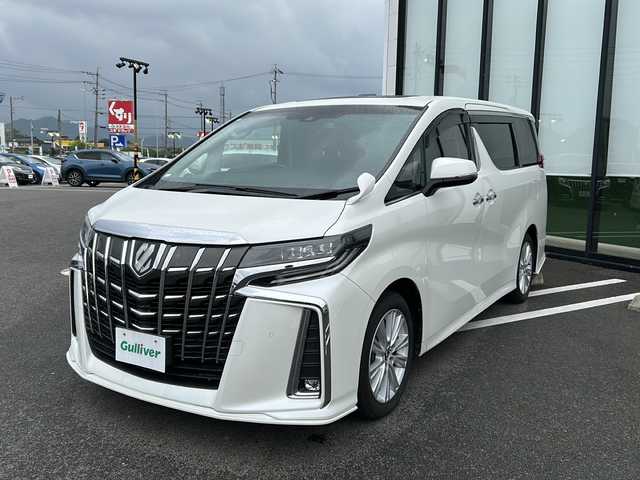 トヨタ アルファード S 岐阜県 2018(平30)年 2.7万km ホワイトパールクリスタルシャイン 社外１０型ナビ　/ドライブレコーダー　/バックカメラ　/ビルトインＥＴＣ　/後席モニター　/サンルーフ　/クルーズコントロール　/盗難防止装置　/横滑り防止装置　/前後コーナーセンサー　/ＬＥＤヘッドライト　/オートハイビーム/オートライト/プッシュスタート/スマートキー/純正18インチアルミホイール/フロアマット