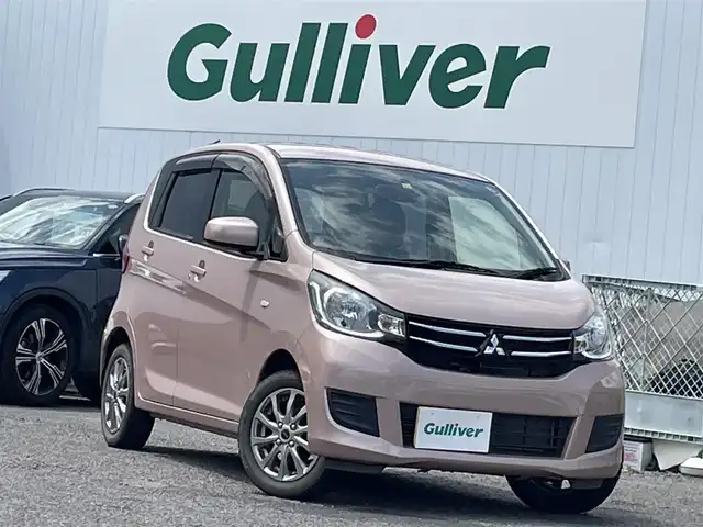 三菱 ｅＫワゴン M 道央・札幌 2016(平28)年 2.6万km サクラピンクメタリック ワンオーナー/４ＷＤ/純正オーディオ/・ＣＤ/・ＡＵＸ/・ラジオ/エンジンスターター/Ｄ席シートヒーター/アイドリングストップ/純正フロアマット/ドアバイザー/スペアキーあり/保証書/取扱説明書
