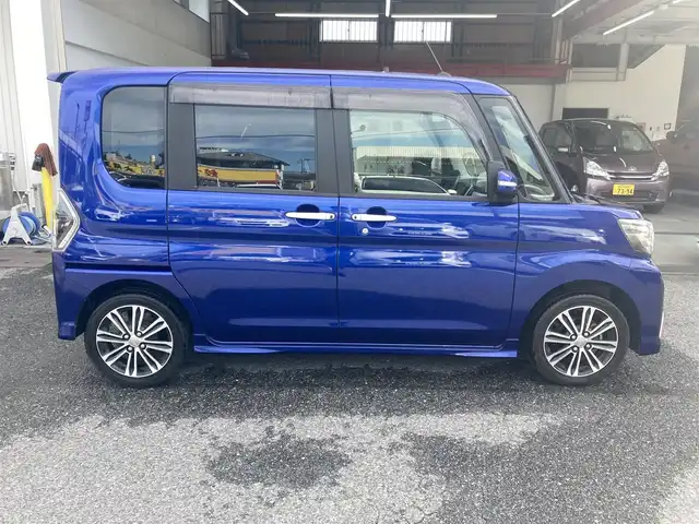 ダイハツ タント カスタム RS トップED SAⅡ 石川県 2016(平28)年 4.7万km ディープブルークリスタルマイカ 純正ナビ(AM/FM/CD/DVD/BT/HDMI/USB/フルセグ)/TVキャンセラー/バックカメラ/リアコーナーセンサー/オートライト/フォグライト/ETC/ハーフレザーシート/純正フロアマット/純正ドアバイザー/純正15インチAW/ナビ連動ドラレコ(前/DRN-H66N)/アイドリングストップ/取説/保証書