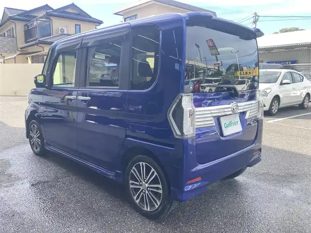 ダイハツ タント カスタム RS トップED SAⅡ 石川県 2016(平28)年 4.7万km ディープブルークリスタルマイカ 純正ナビ(AM/FM/CD/DVD/BT/HDMI/USB/フルセグ)/TVキャンセラー/バックカメラ/リアコーナーセンサー/オートライト/フォグライト/ETC/ハーフレザーシート/純正フロアマット/純正ドアバイザー/純正15インチAW/ナビ連動ドラレコ(前/DRN-H66N)/アイドリングストップ/取説/保証書