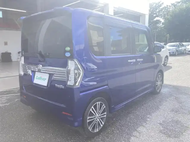 ダイハツ タント カスタム RS トップED SAⅡ 石川県 2016(平28)年 4.7万km ディープブルークリスタルマイカ 純正ナビ(AM/FM/CD/DVD/BT/HDMI/USB/フルセグ)/TVキャンセラー/バックカメラ/リアコーナーセンサー/オートライト/フォグライト/ETC/ハーフレザーシート/純正フロアマット/純正ドアバイザー/純正15インチAW/ナビ連動ドラレコ(前/DRN-H66N)/アイドリングストップ/取説/保証書