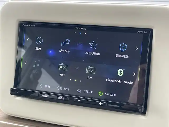 スズキ ラパン X 福岡県 2018(平30)年 5.9万km フォーンベージュメタリック/ホワイト2トーンルーフ 社外メモリナビ/・CD/DVD/BT/フルセグTV/・バックモニター/レーダーブレーキサポート/ETC/シートヒーター（D)/革巻きステアリング/キセノンライト/・オートライト/純正14インチアルミホイール/純正フロアマット