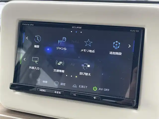 スズキ ラパン X 福岡県 2018(平30)年 5.9万km フォーンベージュメタリック/ホワイト2トーンルーフ 社外メモリナビ/・CD/DVD/BT/フルセグTV/・バックモニター/レーダーブレーキサポート/ETC/シートヒーター（D)/革巻きステアリング/キセノンライト/・オートライト/純正14インチアルミホイール/純正フロアマット