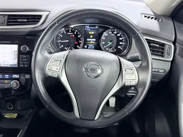 日産 エクストレイル 20X エマージェンシーブレーキ 大阪府 2014(平26)年 3.8万km ダイヤモンドブラック 黒革シート 純正ナビTV 360カメラ シートヒーター クルーズコントロール 衝突軽減ブレーキ スマートキー プッシュスタート