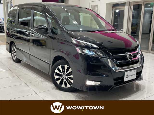 日産 セレナ ハイウェイスターVセレクションⅡ 埼玉県 2019(令1)年 2.8万km ダイヤモンドブラック プロパイロット/エマージェンシーブレーキ/純正9インチナビ/　　CD/DVD/BT/フルセグTV/アラウンドビューモニター/純正フリップダウンモニター/両側パワースライドドア/インテリジェントクルーズコントロール/LEDオートライト/純正16インチAW/インテリジェントルームミラー/プッシュスタート/ETC/禁煙車