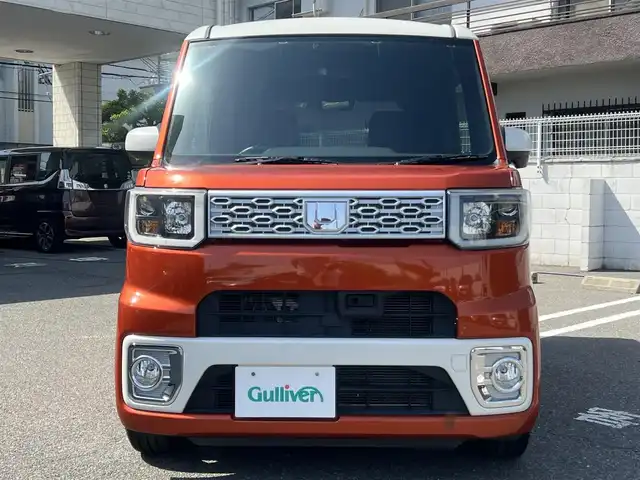 ダイハツ ウェイク G SA 大阪府 2015(平27)年 3.8万km パールホワイトⅢ/トニコオレンジメタリック 2トーン ワンオーナー/社外メモリーナビ・フルセグTV・CD・/　　　DVD・USB・SD・Bluetooth/両側パワースライドドア/運転席シートヒーター/スマートアシスト/スマートキー/フォグランプ/ETC/バックカメラ/4WD・ターボ/電動格納ミラー/アイドリングストップ/LEDオートヘッドライト/純正サイドドアバイザー/純正15インチアルミホイール