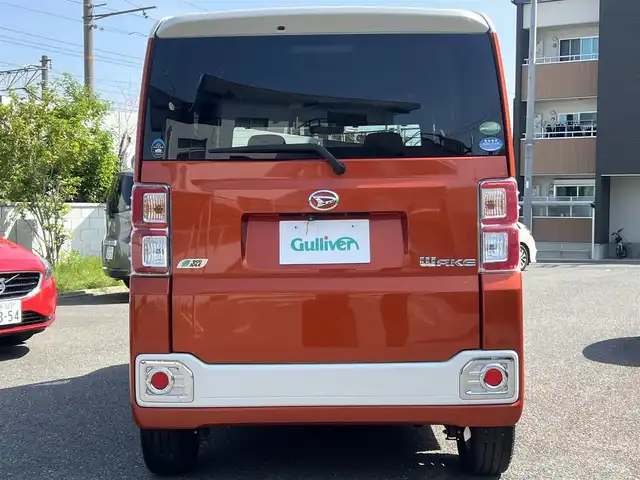 ダイハツ ウェイク G SA 大阪府 2015(平27)年 3.8万km パールホワイトⅢ/トニコオレンジメタリック 2トーン ワンオーナー/社外メモリーナビ・フルセグTV・CD・/　　　DVD・USB・SD・Bluetooth/両側パワースライドドア/運転席シートヒーター/スマートアシスト/スマートキー/フォグランプ/ETC/バックカメラ/4WD・ターボ/電動格納ミラー/アイドリングストップ/LEDオートヘッドライト/純正サイドドアバイザー/純正15インチアルミホイール