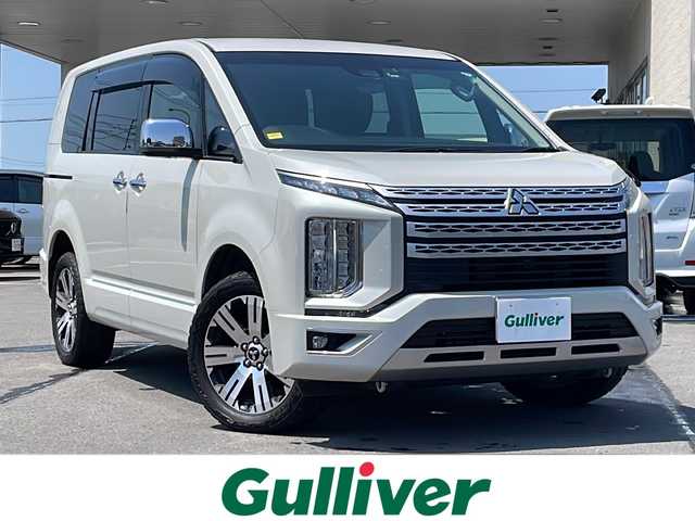三菱 デリカＤ：５ P 道北・旭川 2021(令3)年 4.1万km ウォームホワイトパール アルパイン11インチナビ/CD/DVD/BT/SD/TV/HDMI/AppleCarPlay/アルパインフリップダウンモニター/マルチアラウンドモニター/両側パワースライドドア/LED照明付電動サイドステップ/電動リアゲート/オートライト/オートハイビーム/LEDヘッドライト/高輝度シルバー加飾LEDフォグランプ/ハンドルヒーター/パワーシート/衝突軽減ブレーキ/横滑り防止/レーンキープアシスト/アイドリングストップ/パドルシフト/前席シートヒーター/クルーズコントロール/ドライブレコーダー/ミラーヒーター