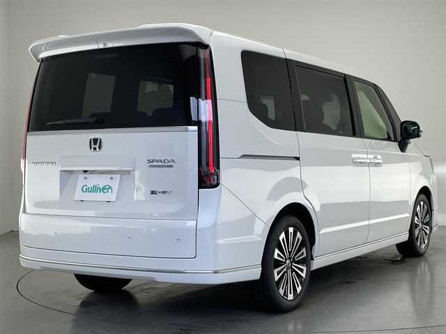 ホンダ ステップワゴン スパーダ eHEV プレミアムライン 愛知県 2025(令7)年 0.1万km未満 プラチナホワイトパール 登録済未使用車　ホンダコネクトナビ装着用スペシャルＰＫＧ　マルチビューカメラ　ＢＳＭ　ホンダセンシング　衝突軽減装置　追従クルコン　ハーフレザー　シートヒーター　電動リアゲート　両側パワスラ　禁煙車