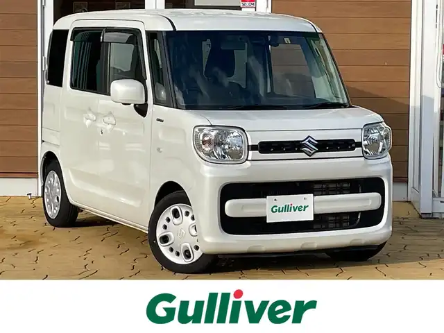 スズキ スペーシア HYBRID G 宮崎県 2020(令2)年 5.1万km ピュアホワイトP 純正ナビ/フルセグTV/バックカメラ/ビルトインETC/ドライブレコーダー/セーフティサポート/・デュアルセンサーブレーキサポート/・前後誤発進抑制機能/・車線逸脱警報機能/・ふらつき警報機能/・先行車発進お知らせ機能/・ハイビームアシスト/・後退時ブレーキサポート/・リアパーキングセンサー/オートライト/オートエアコン/スマートキー/キーレスプッシュスタートシステム/禁煙車