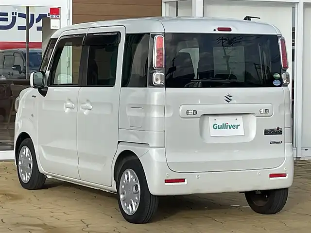 スズキ スペーシア HYBRID G 宮崎県 2020(令2)年 5.1万km ピュアホワイトP 純正ナビ/フルセグTV/バックカメラ/ビルトインETC/ドライブレコーダー/セーフティサポート/・デュアルセンサーブレーキサポート/・前後誤発進抑制機能/・車線逸脱警報機能/・ふらつき警報機能/・先行車発進お知らせ機能/・ハイビームアシスト/・後退時ブレーキサポート/・リアパーキングセンサー/オートライト/オートエアコン/スマートキー/キーレスプッシュスタートシステム/禁煙車