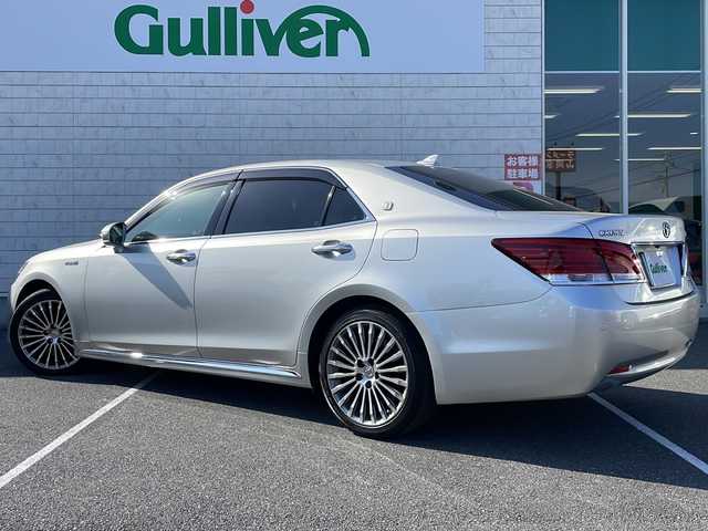 トヨタ クラウン マジェスタ Fバージョン 栃木県 2015(平27)年 5.5万km プレシャスシルバー 純正ナビ/Ｂｌｕｅｔｏｏｔｈ/ＴＶ視聴可/パワーシート/シートヒーター/ベンチレーション/レザーシート/ステアリングヒーター/クルーズコントロール/純正フロアマット/純正アルミホイール/ＬＥＤライト/ABS/横滑り防止機能/コーナーセンサー/盗難防止装置/衝突被害軽減システム