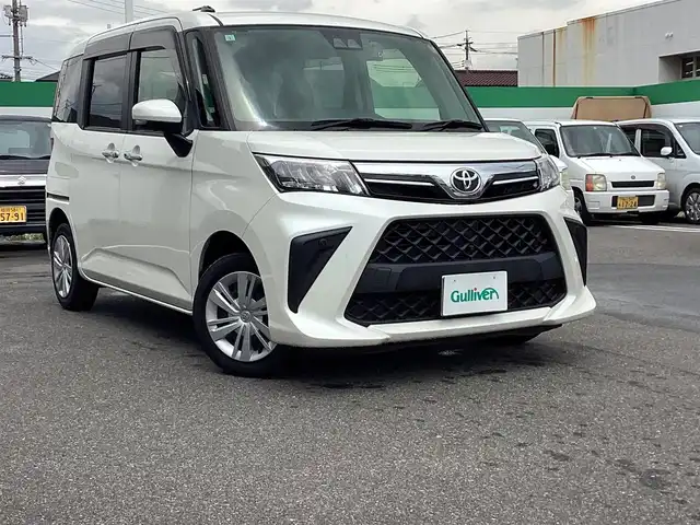 トヨタ ルーミー G 岡山県 2021(令3)年 3.4万km パールホワイトⅢ 純正ナビ/BT/フルセグ/バックカメラ/全方位カメラ/両側パワースライドドア/ドラレコ前後/LEDヘッドライト/オートライト/オートハイビーム/コーナーセンサー/レーンキープアシスト/衝突軽減ブレーキ/スマートキー/プッシュスタート