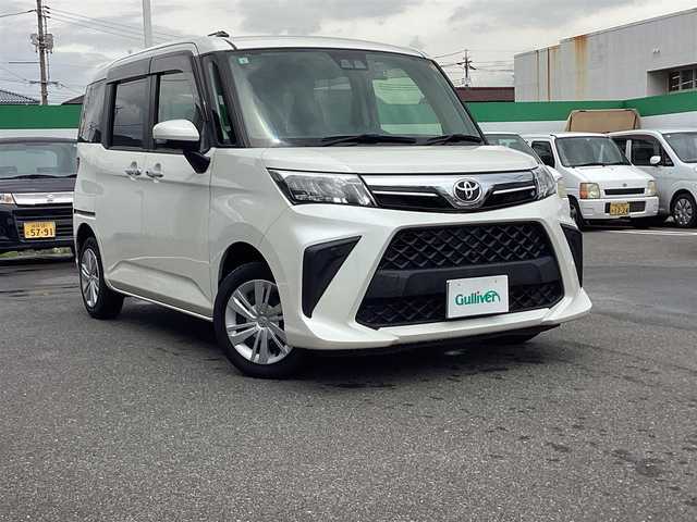 トヨタ ルーミー G 福岡県 2021(令3)年 3.4万km パールホワイトⅢ 純正ナビ/BT/フルセグ/バックカメラ/全方位カメラ/両側パワースライドドア/ドラレコ前後/LEDヘッドライト/オートライト/オートハイビーム/コーナーセンサー/レーンキープアシスト/衝突軽減ブレーキ/スマートキー/プッシュスタート
