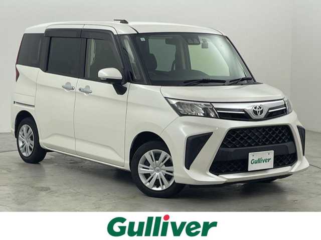 トヨタ ルーミー G 福岡県 2021(令3)年 3.4万km パールホワイトⅢ 純正ナビ（ＢＴ，フルセグＴＶ）　/全方位カメラ　/前後ドライブレコーダー　/コーナーセンサー　/衝突軽減ブレーキ　/先行車発進お知らせ　/アイドリングストップ　/両側電動スライドドア　/プッシュスタート　/ＬＥＤライト